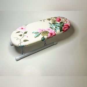 Mini Floral Foldable Portable Ironing Board Dorm Desktop Travel Compact Small